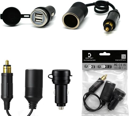 Cliff Top Hella DIN to Car Power Outlet Socket Adaptor with Solid Lock Function Prevent The Plug from Falling Out in Kuwait