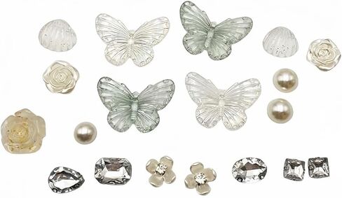 Camellia Butterfly Shoes Charm - Cute Shoe Decoration Accessories for Girls&Women Gifts in Saudi Arabia