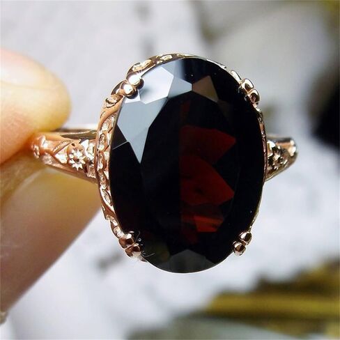 Luxury Anniversary Rings for Women Oval Zirconia Jewelry in Saudi Arabia