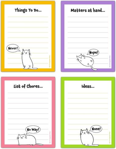 Motivational Memo Pads Bundle (4 Notepads) You are Awesome Office Novelty Gift for Friends, Coworkers in Kuwait