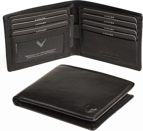 Slim Leather Wallet for Men - Mens Wallet Bifold - Holds Bills, Credit Cards - Carteras para Hombres Piel - Billeteras de Hombres Cuero Original - Front Pocket - Full Grain RFID Blocking. in Saudi Arabia