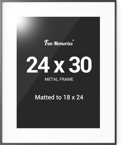 إطار صور Fun Memories مقاس 11 × 14، إطارات ملصقات معدنية ذهبية مقاس 11 × 14 مع حصيرة قابلة للإزالة مقاس 8 × 10، شاشة عرض رأسية وأفقية، تعليق على الحائط، زجاج شبكي عالي الدقة، مجموعة من 1 in Kuwait