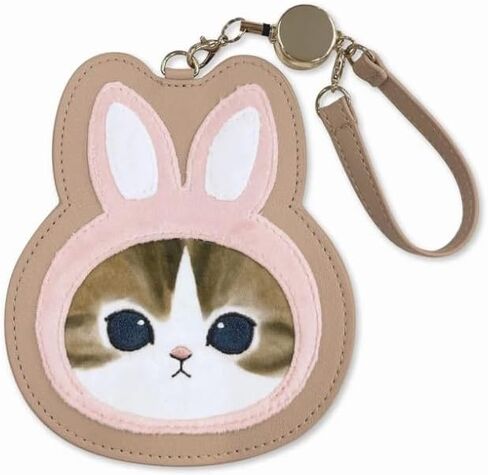 Mofusand Fluffy Rabbit Die Cut Pass Case in Saudi Arabia