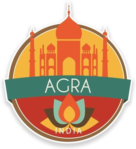 Agra India Indian Round Metal 0.75 بوصة طية صدر السترة دبوس قبعة قميص دبوس ربطة عنق Pinback in Kuwait