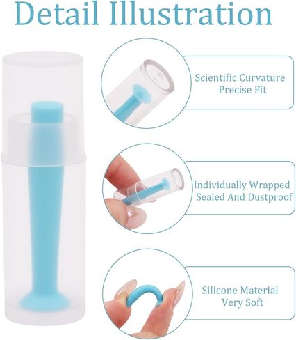 18PCS Contact Lens Remover Tool, Soft Silicone Hard Eye Contact Lens Plunger for Rgp and Scleral Lenses in Kuwait
