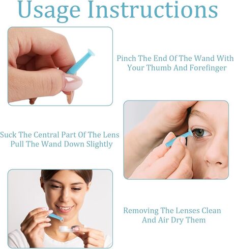 18PCS Contact Lens Remover Tool, Soft Silicone Hard Eye Contact Lens Plunger for Rgp and Scleral Lenses in Kuwait