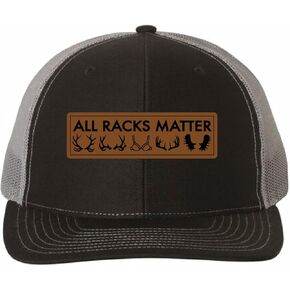 قبعة لجميع الرفوف، قبعة سائق الشاحنة الجلدية لصيد الغزلان، CapDaddy، الفحم الأسود in Kuwait