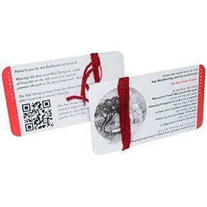 Red String Bracelet from Authentic Wool Original Kabbalah Evil Eye Protection From Israel Blessed Rachel Tomb for Good Luck Set Of 2 + Certificate of blessing in Saudi Arabia