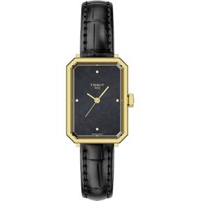 Tissot SRV, Swiss Quartz Watch for Women, Stainless Steel Case, Black Mother of Pearl Dial, T1601103612600 in Saudi Arabia
