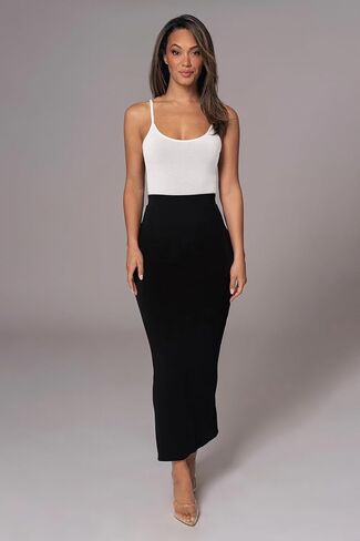 Womens Soft Midi Skirt for Women Black Bodycon Long Pencil Skirts High Waisted Elegant Fall Winter Thick Skirt 2025 in Saudi Arabia