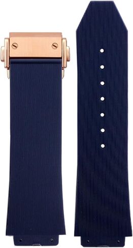 لساعة HUBLOT Big Bang سيليكون حزام الساعة 26 مم * 19 مم 25 مم * 17 مم حزام ساعة مقاوم للماء سوار ساعة مطاطي (اللون: أسود-روزيغولد، الحجم: 26-19 مم) in Kuwait