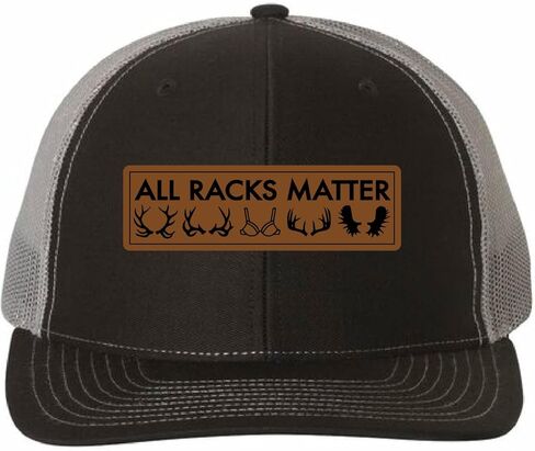 قبعة لجميع الرفوف، قبعة سائق الشاحنة الجلدية لصيد الغزلان، CapDaddy، الفحم الأسود in Kuwait