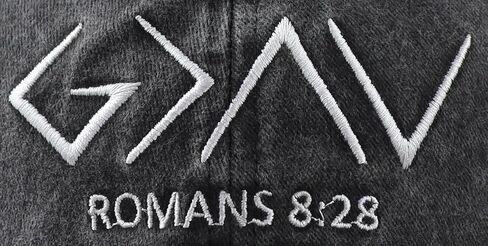 قبعة الله أكبر من الارتفاعات والانخفاضات للرجال والنساء، قبعة بيسبول مسيحية يسوع مطرزة بالقطن قابلة للتعديل in Kuwait