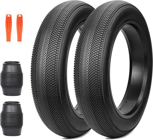 ZUKKA Bike Tire 24 x 4.0 Fat Bike Tire Replacement Tire Folding Mountain Bike Tire High-Density Bike Tires for Snow Beach BMX MTB Electric Bike in Saudi Arabia