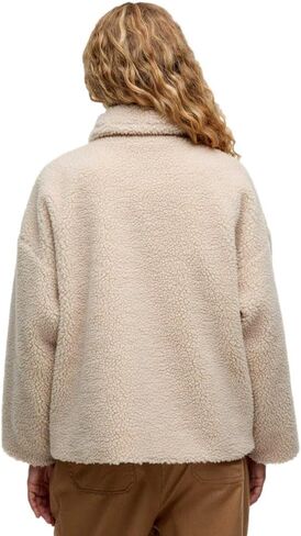 Barbour Women's Brawby Fleece Jacket, Silver Cloud/Oatmeal in Saudi Arabia