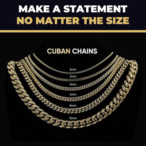 GLD Micro Cuban Link Chain for Men and Women - 3MM, 22", 14K White Gold-Plated Cuban Chain with Premium Travel Pouch – Snatch-Proof, Sweat-Proof, Fade-Resistant – Lifetime Quality, Designed in Miami in Saudi Arabia