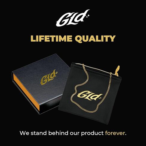 GLD Micro Cuban Link Chain for Men and Women - 3MM, 22", 14K White Gold-Plated Cuban Chain with Premium Travel Pouch – Snatch-Proof, Sweat-Proof, Fade-Resistant – Lifetime Quality, Designed in Miami in Saudi Arabia