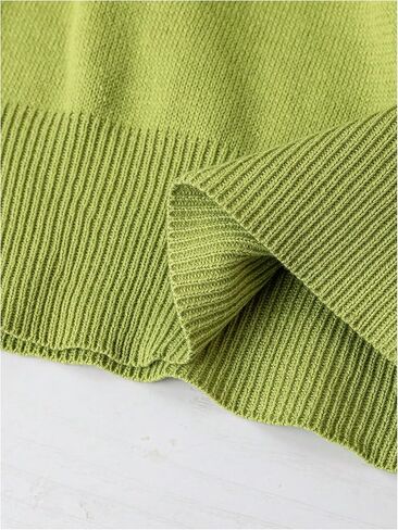 SweatyRocks Women's Crew Neck Sweater Vests Casual Knitted Sleeveless Pullover Sweaters in Saudi Arabia
