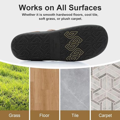 Mens Moccasin Slippers with Memory Foam Indoor Outdoor House Shoes Non-Slip Men's Slipper Warm Comfy Slippers for Men Gifts for Men Him Dad in Saudi Arabia