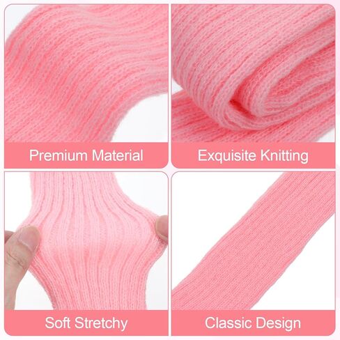 Grevosea 8 Pairs Kawaii Leg Warmers for Girls, Lolita Leg Warmers Japanese Style Knitted Loose Socks Y2K Harajuku Knee High for Party Sports One Size in Saudi Arabia