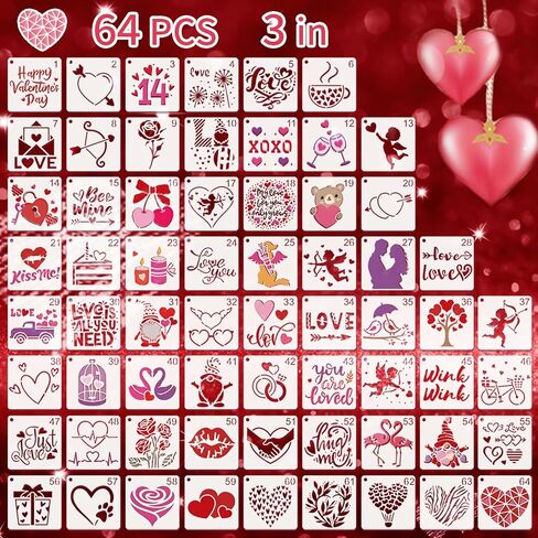 Easter Stencils for Painting, 49PCS Bunny & Egg Patterns Small Stencils for Crafts Reusable, Spring Theme Stencils for DIY Projects & Home Decor in Kuwait