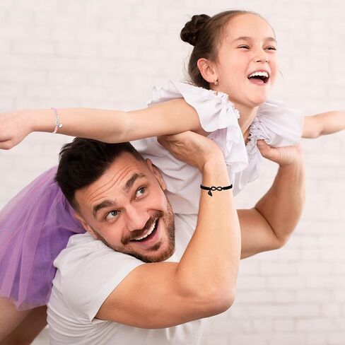هدايا عيد الحب - أساور مطابقة لهدايا الأب/الابنة/الأم/الابن، أساور قابلة للتعديل لهدايا عيد الأب وعيد الأم وعيد الميلاد in Kuwait
