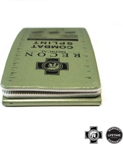Combat Splint- (Olive Green) Recon Medical Combat Splint 36 inches Lightweight Reusable WaterProof First Aid Medical Tactical Registration Card! (1 Pack) (ROLL 4.25x3) in Saudi Arabia