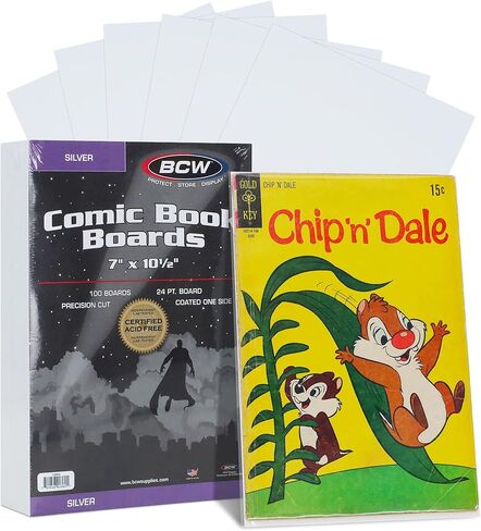 BCW Silver Age Comic Book Backing Boards | 5 Pack (500 Total) | Acid-Free Comic Book Boards, Magazine Boards, and Comic Boards for Silver Age Comics | Certified Acid-Free, 7"x10.5" in Saudi Arabia