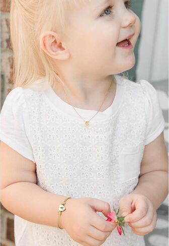 ASCONA Valentines Day Gifts for Her Gold Initial Bracelets for Women Non Tarnish Dainty Stainless Steel Heart Letter A-Z Bracelet Adjustable Cuff Bangle Bracelets for Teen Trendy Cute Bridesmaid Birthday Gifts Jewelry in Saudi Arabia
