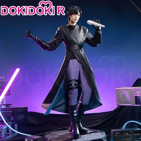 كيرا كيرا الموسيقى والفيديو تأثيري حلي Doki-R المرحلة R3 الأسود الموحدة تأثيري مجموعة كاملة زي الهالوين in Kuwait