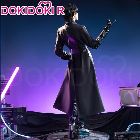 كيرا كيرا الموسيقى والفيديو تأثيري حلي Doki-R المرحلة R3 الأسود الموحدة تأثيري مجموعة كاملة زي الهالوين in Kuwait
