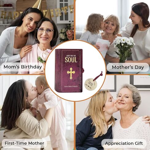 Bible Verse Prayer Card Box, 150 Cards with Inspirational Scripture, Christian Gift for Daughter, Inspirational & Reflection, Handmade Prayer Boxs Gift for Women & Men in Saudi Arabia
