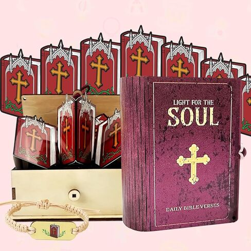 Bible Verse Prayer Card Box, 150 Cards with Inspirational Scripture, Christian Gift for Daughter, Inspirational & Reflection, Handmade Prayer Boxs Gift for Women & Men in Saudi Arabia
