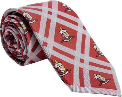 Desert Cactus Kappa Alpha Psi Neck Tie Kappas Fraternity Greek Formal Occasion 100% Polyester Necktie with Logo, Officially Licensed (Style C) in Saudi Arabia