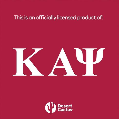 Desert Cactus Kappa Alpha Psi Neck Tie Kappas Fraternity Greek Formal Occasion 100% Polyester Necktie with Logo, Officially Licensed (Style C) in Saudi Arabia