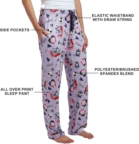 Bioworld Nightmare Before Christmas All-Over Print Women's Sleep Pajama Pants in Saudi Arabia
