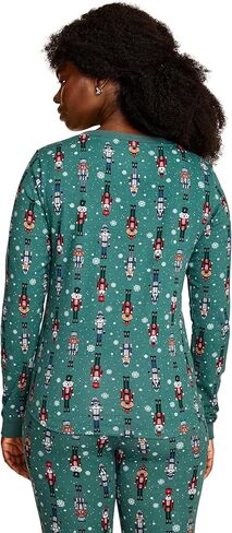 Jockey Women's Sleepwear Women's Fam Jams Long Sleeve Henley in Saudi Arabia