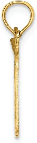 FJC Finejewelers 14k Yellow Gold Drum Sticks Polish Engraved Charm in Saudi Arabia