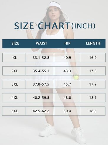 Women's Plus Size Pleated Tennis Skirts with Shorts High Waisted Athletic Golf Skorts Mini Skirt with Pockets in Saudi Arabia
