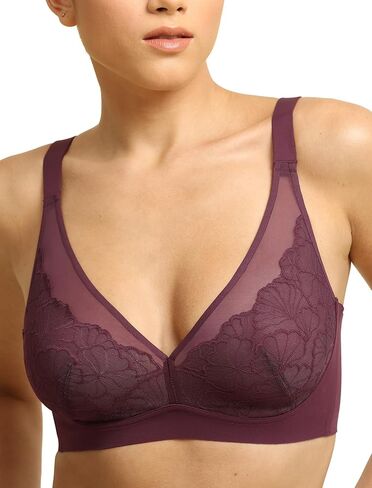 COMFELIE Lace Everyday Bra Comfy V Neck Unlined Bras Sexy Wireless Bralette in Saudi Arabia