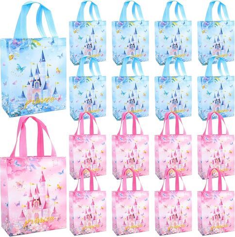 Keioy 18Pcs Extra Large Christmas Gift Bags,Reusable Non-Woven Christmas Tote Bags with Handles, Multifunctional Holiday Gift Bags for Christmas Presents,Christmas Party Favors in Saudi Arabia