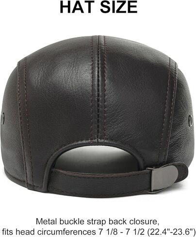 قبعة BOTVELA للرجال من الجلد الأصلي لموزع الصحف، قبعة جولف مسطحة قابلة للتعديل، قبعة Ivy Cap Gatsby Driving Beret in Kuwait