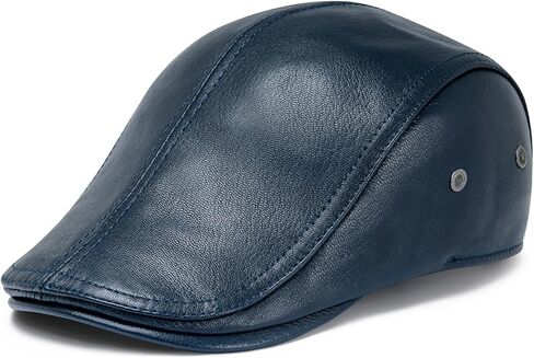 قبعة BOTVELA للرجال من الجلد الأصلي لموزع الصحف، قبعة جولف مسطحة قابلة للتعديل، قبعة Ivy Cap Gatsby Driving Beret in Kuwait