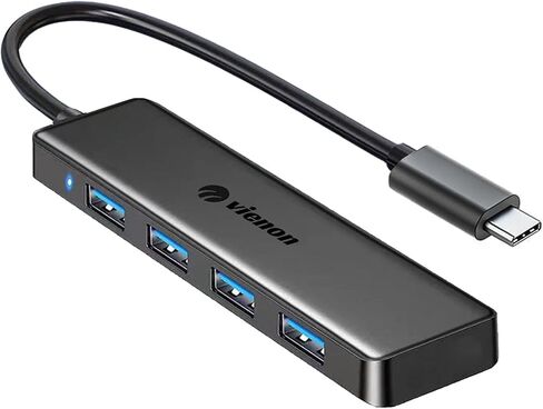 VIENON USB C Hub with 4 USB 3.0 Femal Ports, USB Extender for C Port Laptop, iMac Pro, MacBook, iPad Pro, Dell, Acer, HP, ASUS, Printer, Camera,Keyborad, Mouse etc-3ft in Kuwait