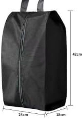 4 Pack Zip Dustproof Shoe Bag, Large Waterproof Portable, Essential for Men and Women Travellers (Black) in Saudi Arabia