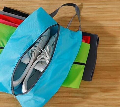 4 Pack Zip Dustproof Shoe Bag, Large Waterproof Portable, Essential for Men and Women Travellers (Black) in Saudi Arabia