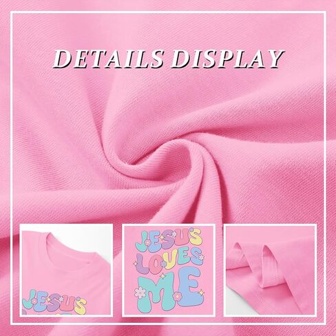 Girls Christian Graphic Tees Cute Jesus Shirt for Kids God Faith Bible Verse Shirts Inspirational Floral Tshirts Top in Saudi Arabia