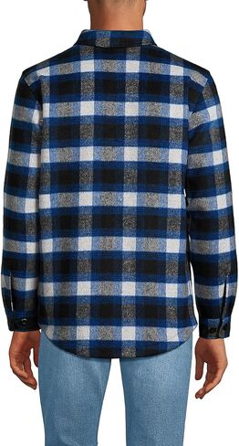Lands' End Men's Super Brushed Shirt Jacket in Saudi Arabia