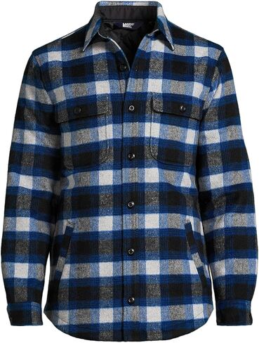 Lands' End Men's Super Brushed Shirt Jacket in Saudi Arabia