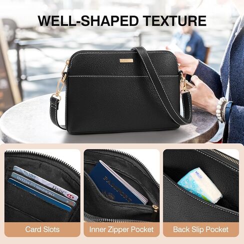 Marvolia Crossbody Bags for Women Vegan Leather Shoulder Handbags Crossbody Travel Purses with Adjustable Strap in Saudi Arabia